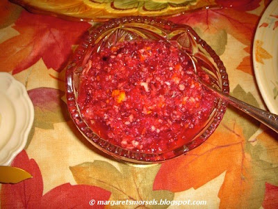 Margaret's Morsels | Cranberry Orange Relish
