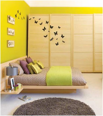 butterfly-decoration bedrooms for teenage