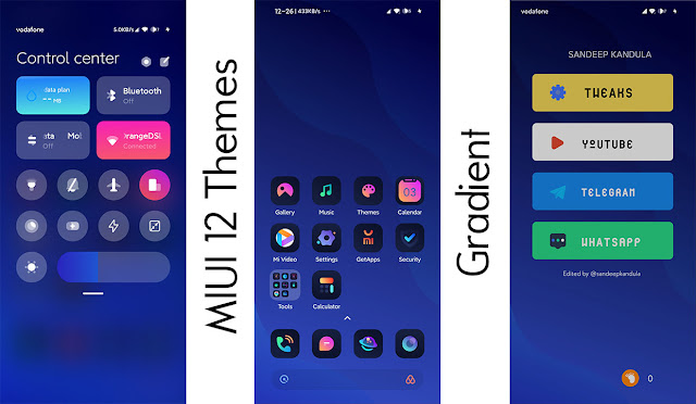 ثيم Gradient theme - MIUI 12 - All Xiaomi Devices