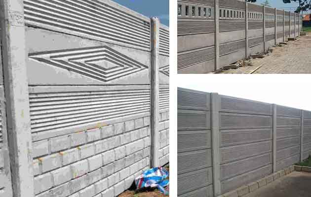 Harga pagar panel beton motif minimalis