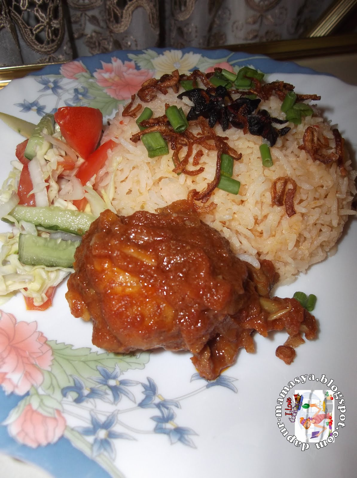 Dapur Mamasya: Gandingan Nasi Tomato dgn Ayam 3M