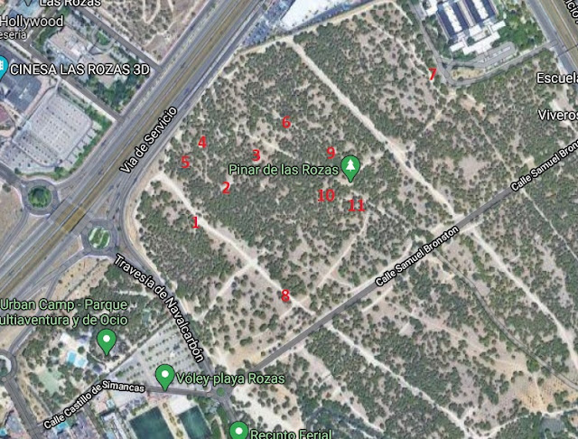 mapa fortines guerra civil Las Rozas Madrid