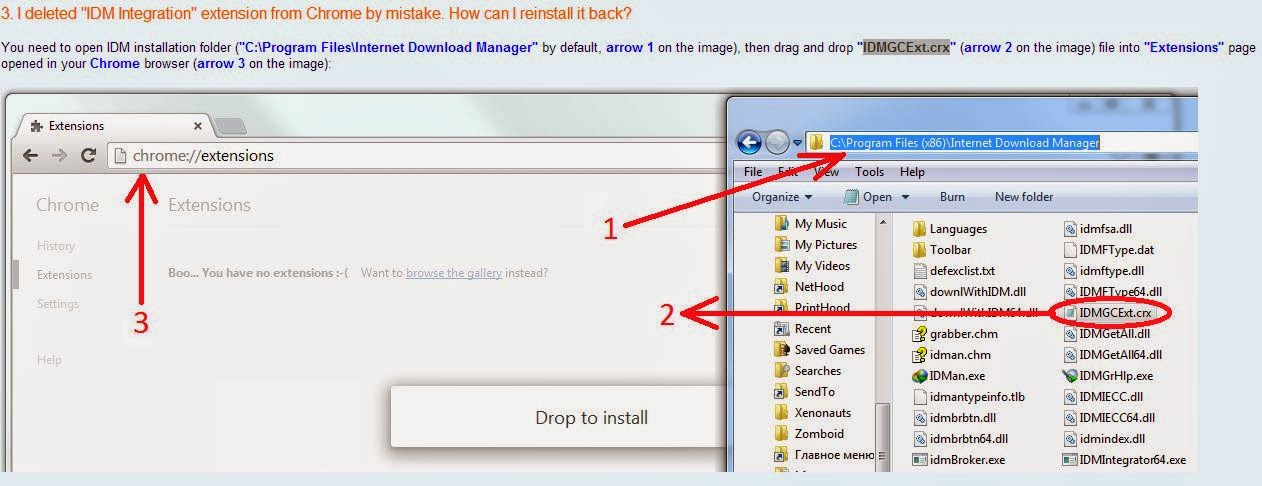 "IDM Integration" Extension From Chrome Deleted By Mistake - How Can To Re-install It Back?