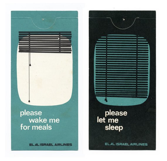 daily paper fix: vintage hotel door hangers