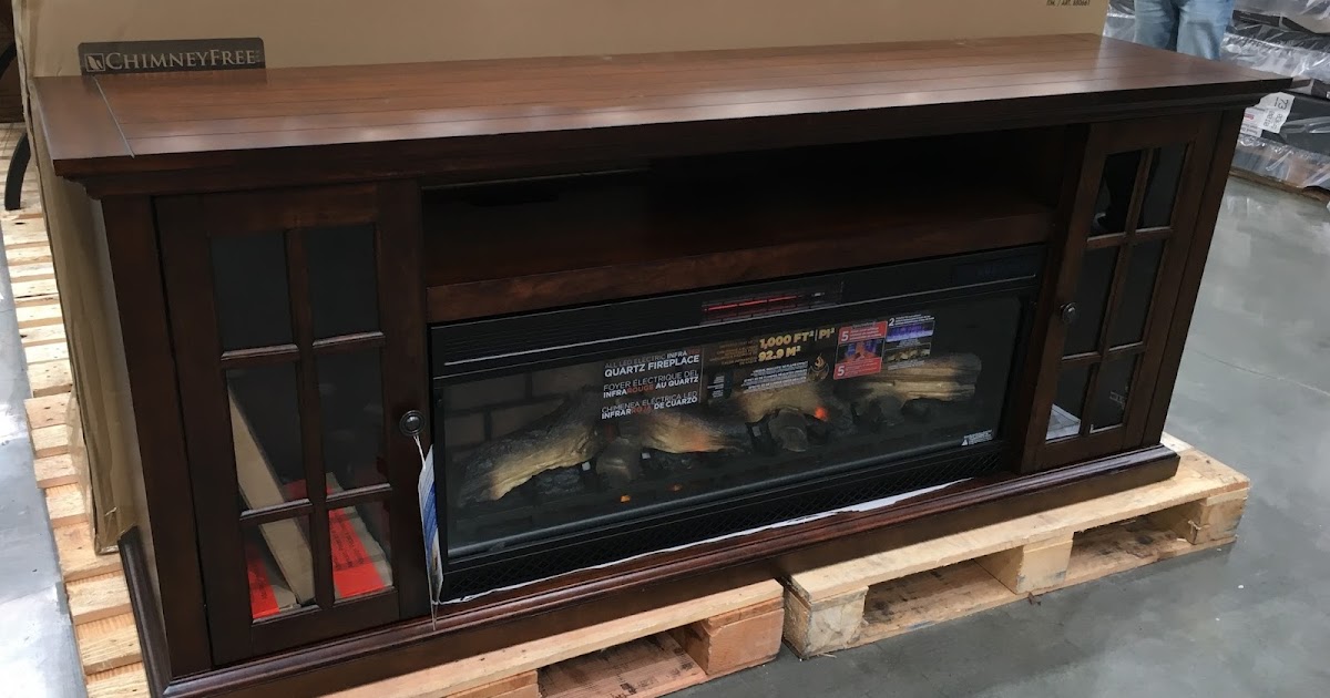 Tresanti ChimneyFree Infrared Fireplace and Media Mantel  Costco Weekender