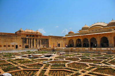 Amber Fort gardens, Jaipur, India