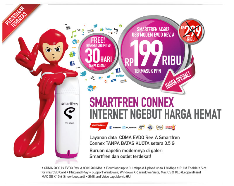 Cara Daftar Booster Unlimited Smartfren : Paket Smartfren ...