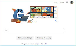 Google Ulang Tahun Ke - 22