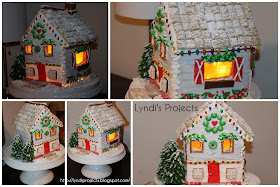 how to elevate a gingerbread house