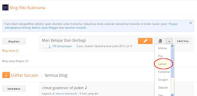 Cara Membuat Menu Tab Sesuai Label Di Blog