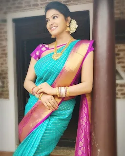 Serial Actress Rachitha mahalakshmi Dinesh Beautiful saree Pics