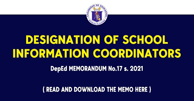 DESIGNATION OF SCHOOL INFORMATION COORDINATORS