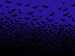 blue halloween night sky wallpaper