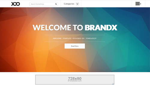 BrandX Blogger Template Free Download