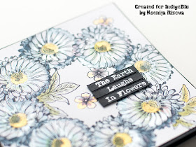 How to make a floral wreath card with individual stamps