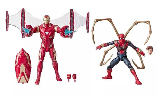 Marvel 80th Anniversary Marvel Legends Iron Man Mark 50 and Iron Spider Tom Holland toys