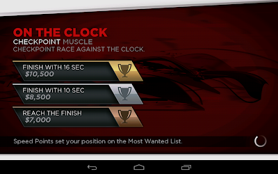 NFS Most Wanted:Race objectives and rewards