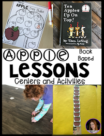 Are you looking for a fun hands-on apple themed unit that revolves around amazing stories? Then, you will love Apple Themed Unit for Preschool. This unit will not only help children learn new vocabulary it will also help them identify colors, shapes, letter and numbers, increase story comprehension, literacy and math concepts, fine-motor and gross motor skills.