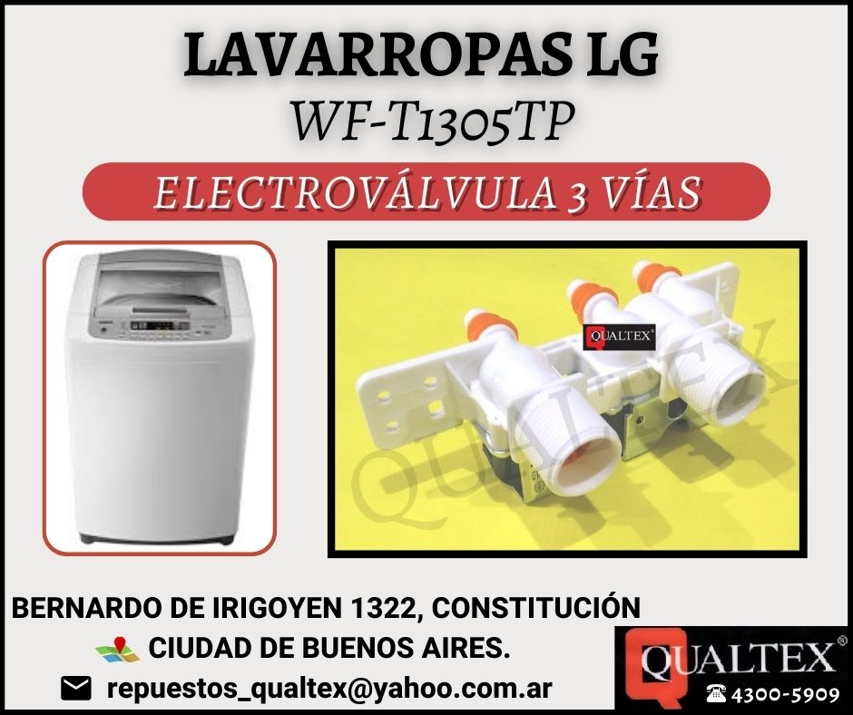 Qualtex ® Arg Repuestos para Electrodomésticos: ELECTROVALVULA LAVARROPAS - SANYO