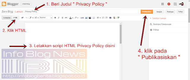 Cara Mudah Membuat Privacy Policy di Blog atau Website
