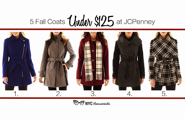 Fall Coats under 125 at JCPenney by NYC Recessionista | Lucky ...