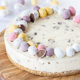 White Chocolate Mini Egg Cheesecake