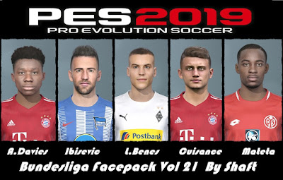 PES 2019 Bundesliga Facepack Vol 21 by Shaft