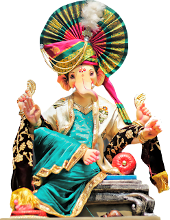 Smiling Ganesh PNG for WhatsApp status and mobile wallpaper
