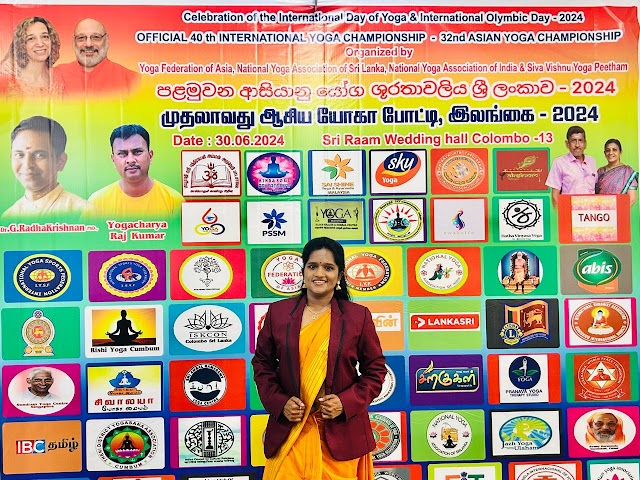 ஆசிய யோகாசன போட்டியில் மட்டக்களப்பு சக்தி ஆனந்தா யோகா பாடசாலை மாணவர்கள் 09 பதக்கங்களை பெற்று மட்டு மண்ணுக்கு பெருமை சேர்த்துள்ளனர் 