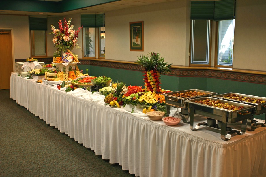 A buffet these days at a wedding makes a lot of smart