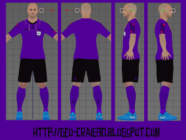 PES 2017 LaLiga Santander Referee Kit season 2016/17 (UPDATE & FIX ARM SLEEVE)