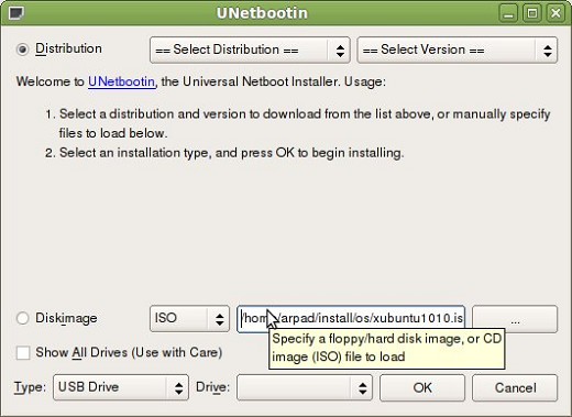 UNetbootin Tool for Mac OS X