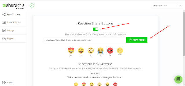 Cara Memasang Widget Reaction Button ShareThis di Blogger