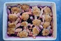 pear apple blueberry cobbler