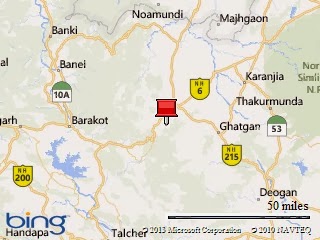 map of Kendujhar