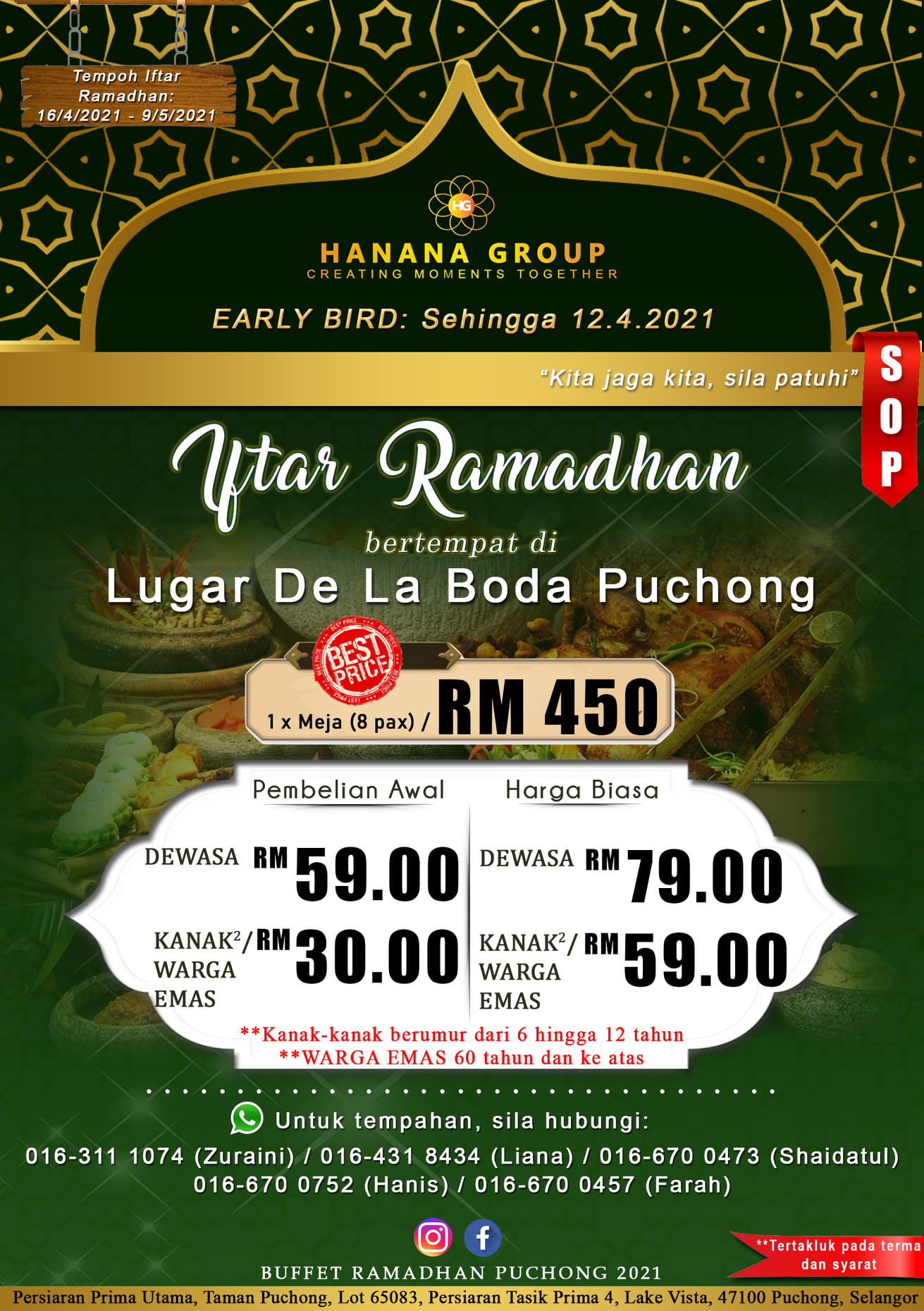 Bufet Ramadan 2021 - Lugar De La Boda @ Puchong