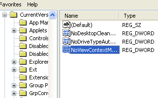disable context menu
