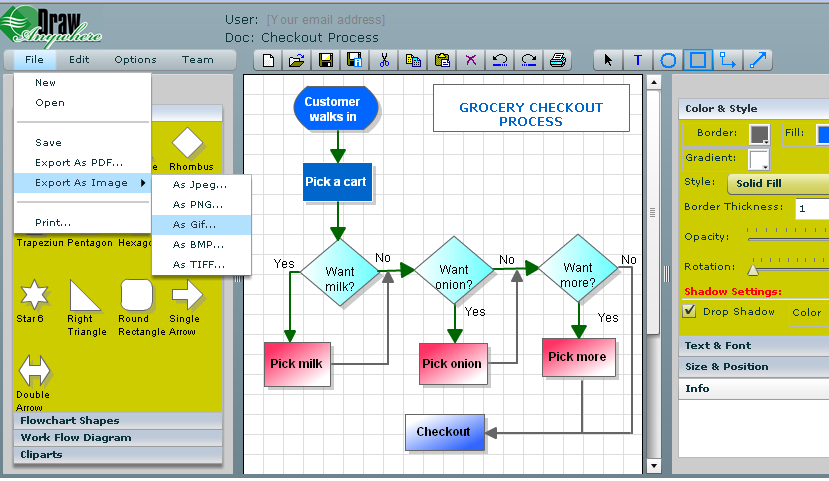 Diagrama de flujo online gratis - Mejorar la comunicación