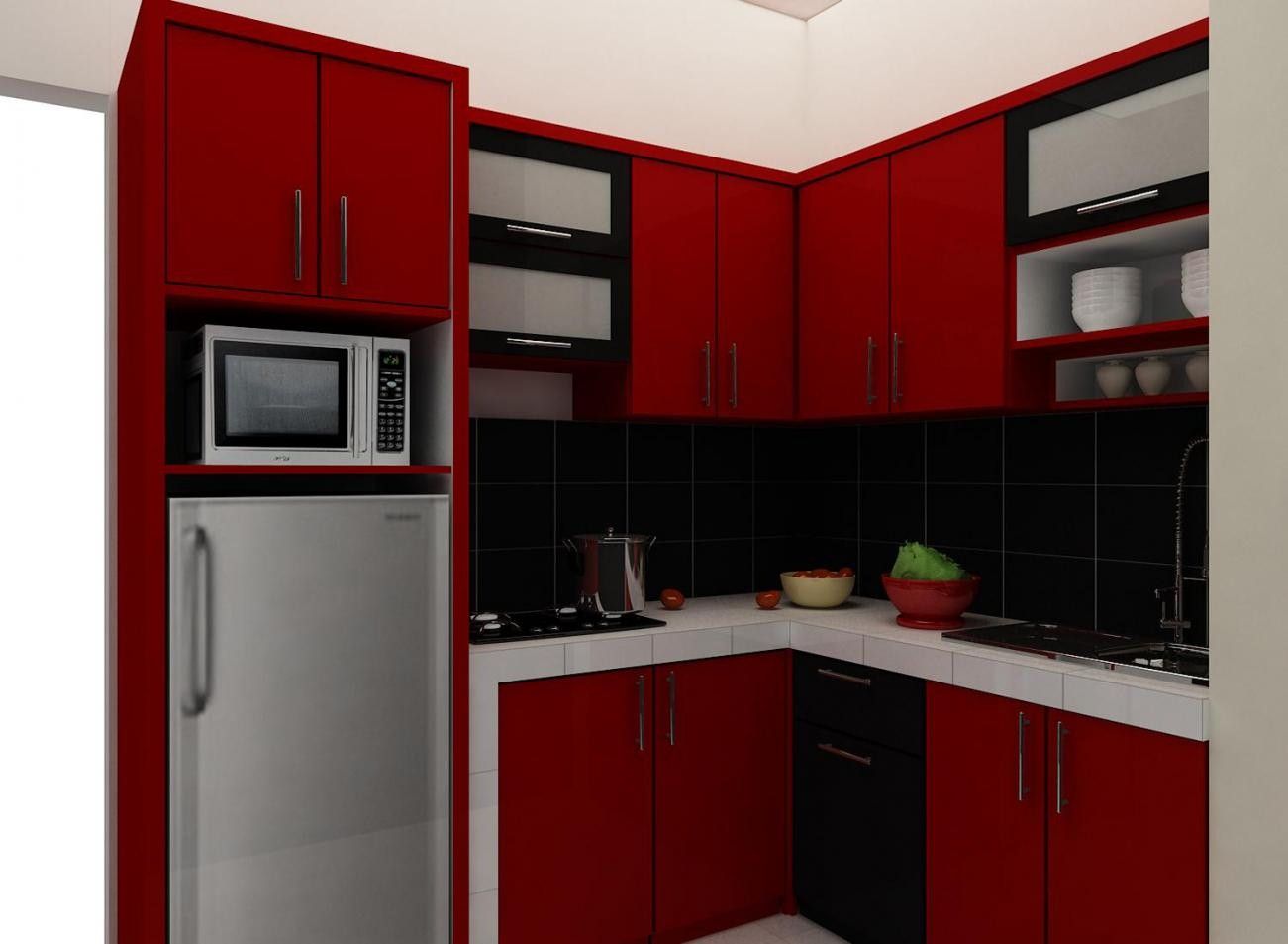 Menata Interior Desain Kabinet Dapur Rumah Mungil Minimalis ZONABUZZ