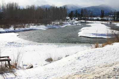 Bitterroot River in late December - by Merle Loman