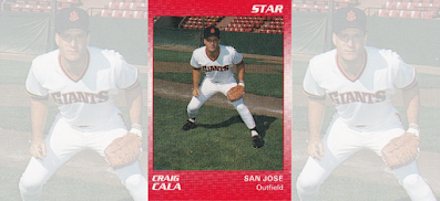 Craig Cala 1990 San Jose Giants card