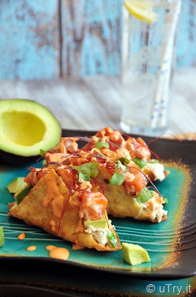 How to Make Spicy Salmon Poke Taco  http://uTry.it