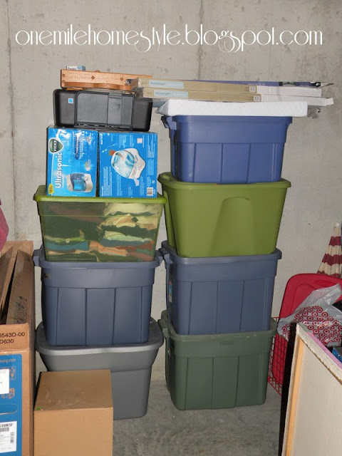 Garage Sale Organization & Tips - Storing the leftovers