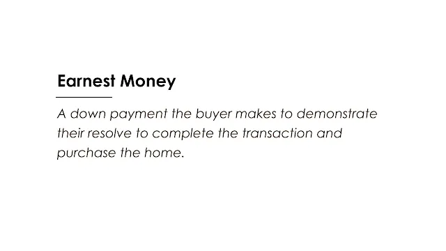 A down payment the buyer makes to demonstrate their resolve to complete the transaction and purchase the home.