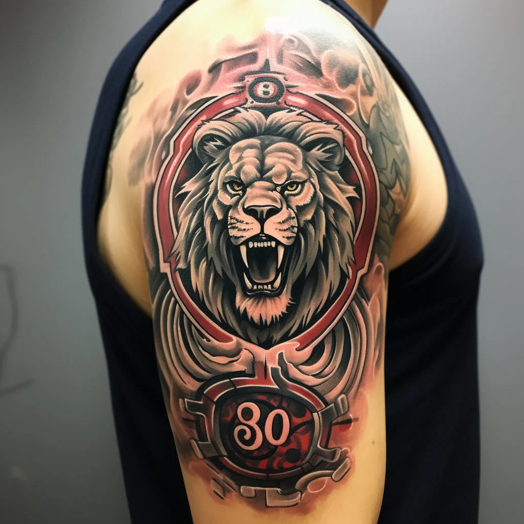 Tatuaje de león