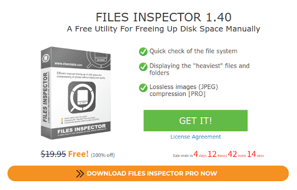 تحميل برنامج محلل الاقراص وضغط الصور Files Inspector Pro مجانا