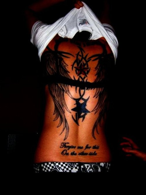 wing tattoos for girls