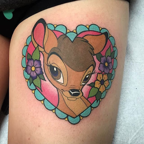 20 Lovely Bambi Tattoos For The Doe-Eyed Disney Darling
