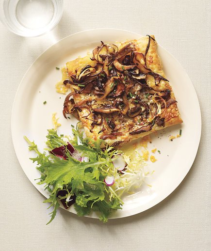 Flaky Mushroom and Gruyere Tarts