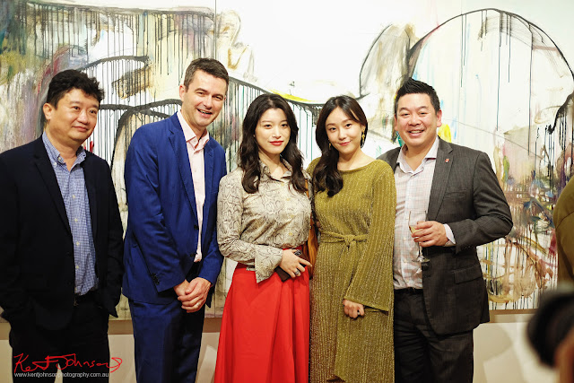 VIP group photos at Beyond the Light - Chinese Artist He Zige - Photos By Kent Johnson for Street Fashion Sydney.